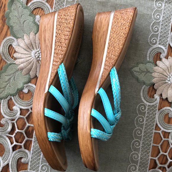 Tuscany by Easy Street Mint Green Sandals 10N New! - Picture 6 of 8